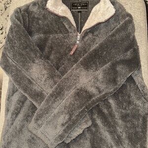 True Grit Gray Fleece Sweatshirt